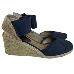 Lauren Ralph Lauren Charla Women’s Navy Blue Espadrille Wedges